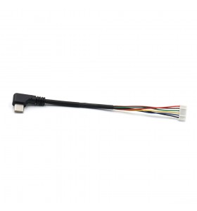 type c male angle to jst 6pin charger cable 